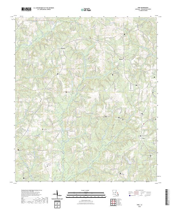 USGS Topographic Map – Pine