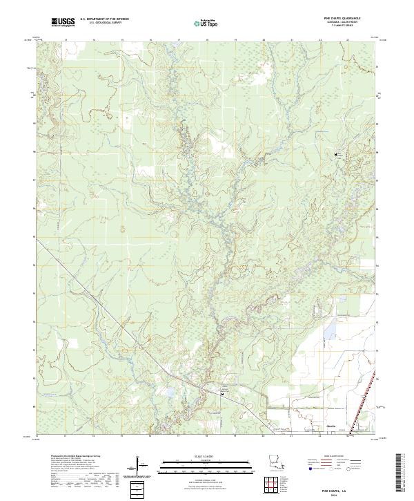 USGS Topographic Map – Pine Chapel