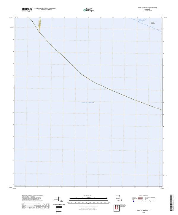 2025 Map of Point au Fer OE S, 2025 Print