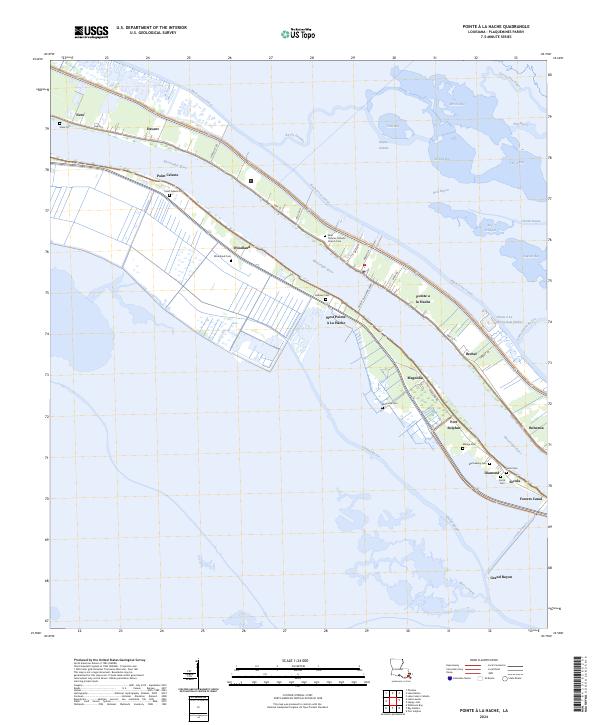 USGS Topographic Map – Pointe a la Hache