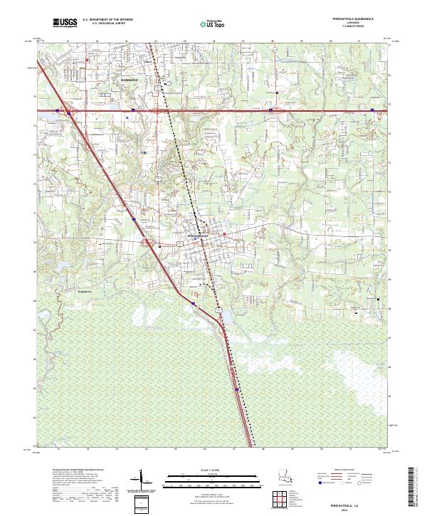 USGS Topographic Map – Ponchatoula