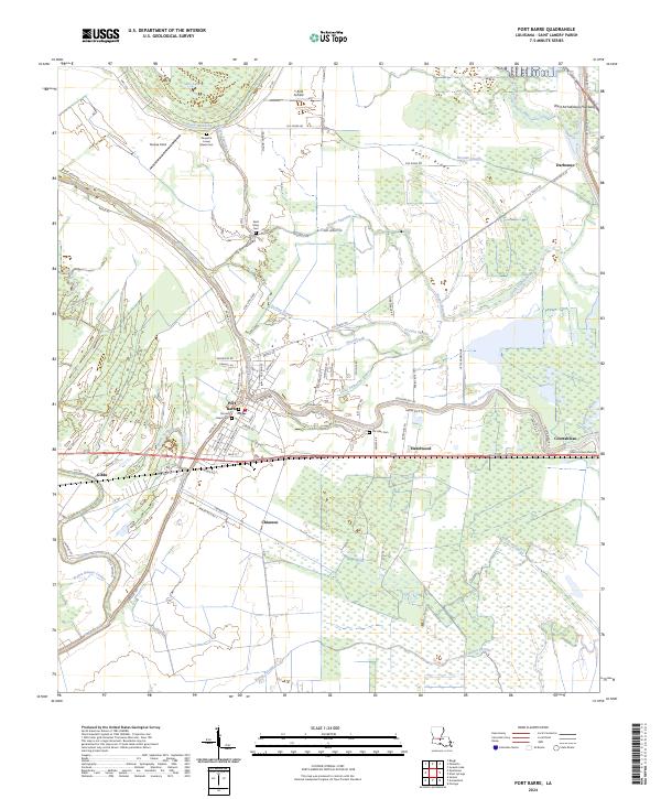 USGS Topographic Map – Port Barre