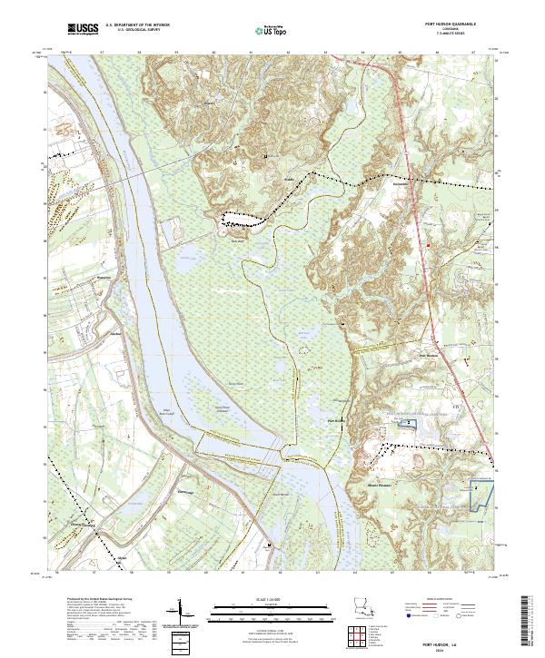 USGS Topographic Map – Port Hudson