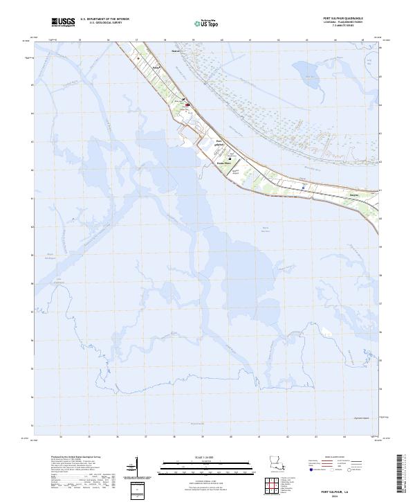 USGS Topographic Map – Port Sulphur