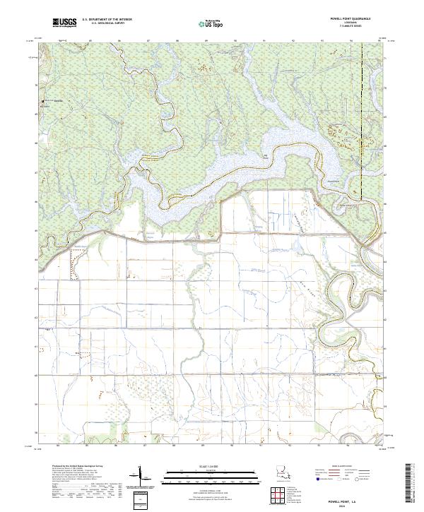 USGS Topographic Map – Powell Point