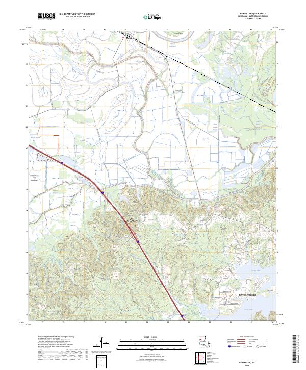USGS Topographic Map – Powhatan