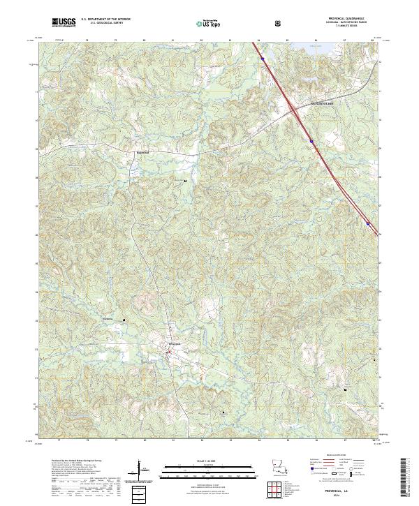 USGS Topographic Map – Provencal