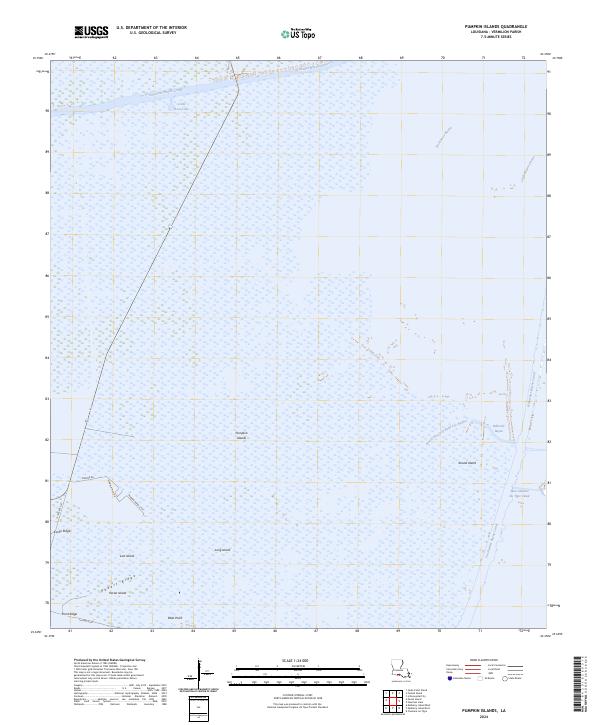 USGS Topographic Map – Pumpkin Islands