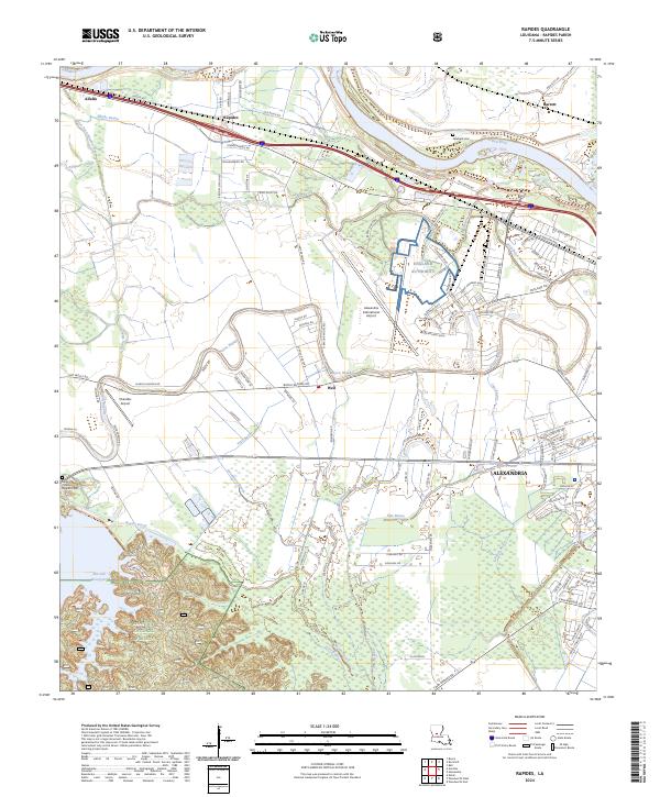 USGS Topographic Map – Rapides