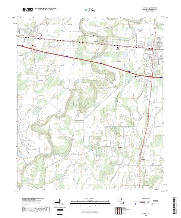 USGS Topographic Map – Rayville