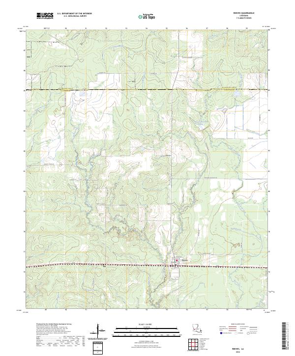 USGS Topographic Map – Reeves
