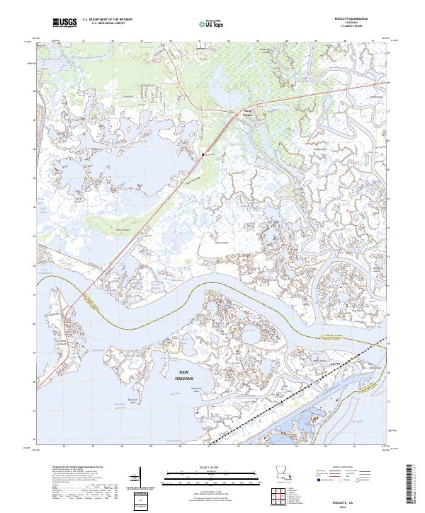 USGS Topographic Map – Rigolets
