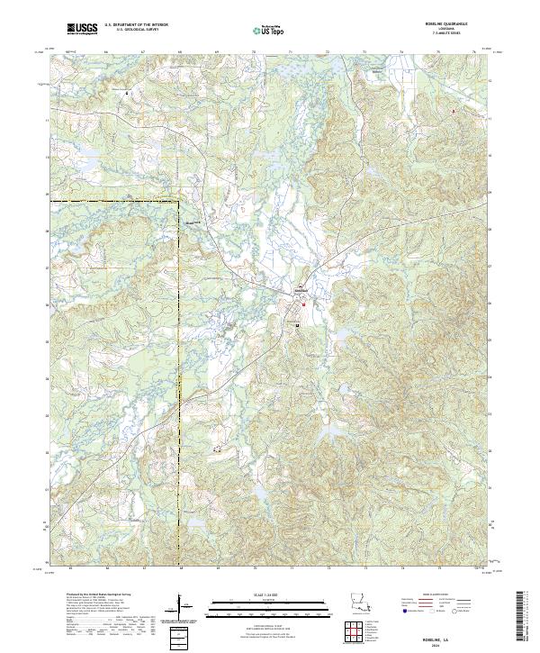 USGS Topographic Map – Robeline