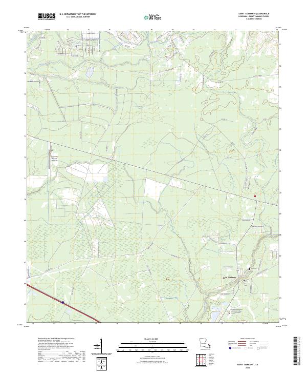 USGS Topographic Map – Saint Tammany