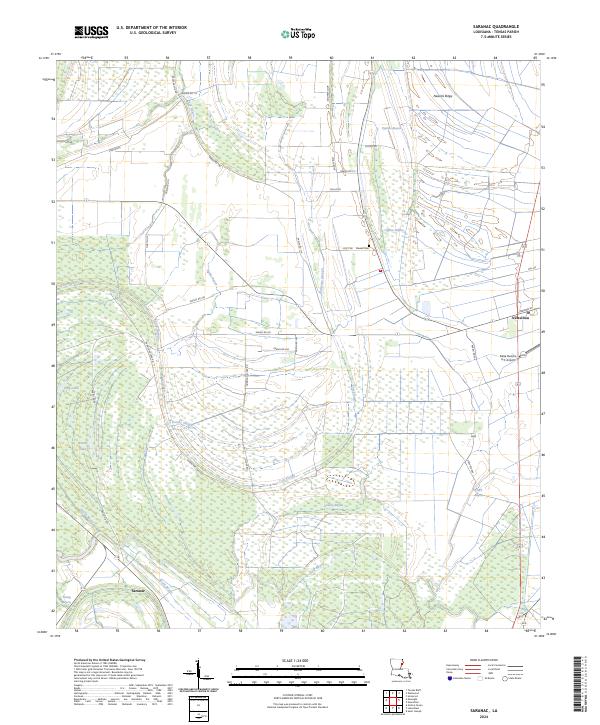 USGS Topographic Map – Saranac