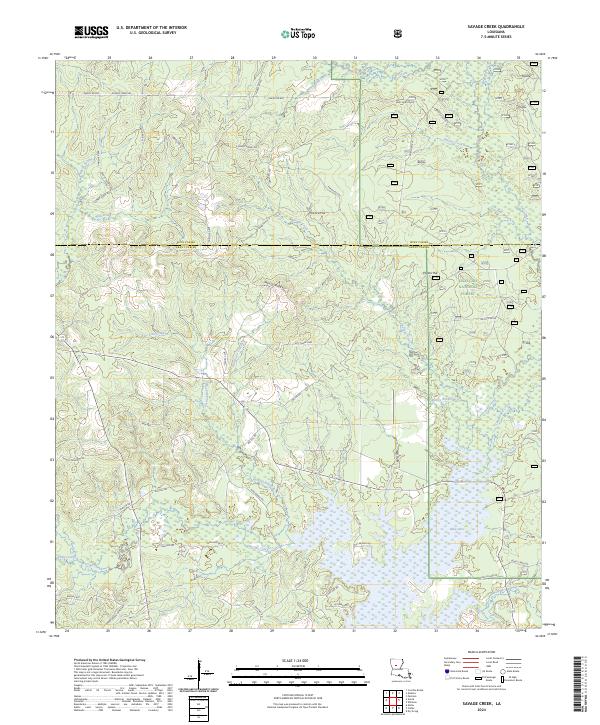 USGS Topographic Map – Savage Creek