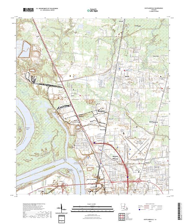 USGS Topographic Map – Scotlandville