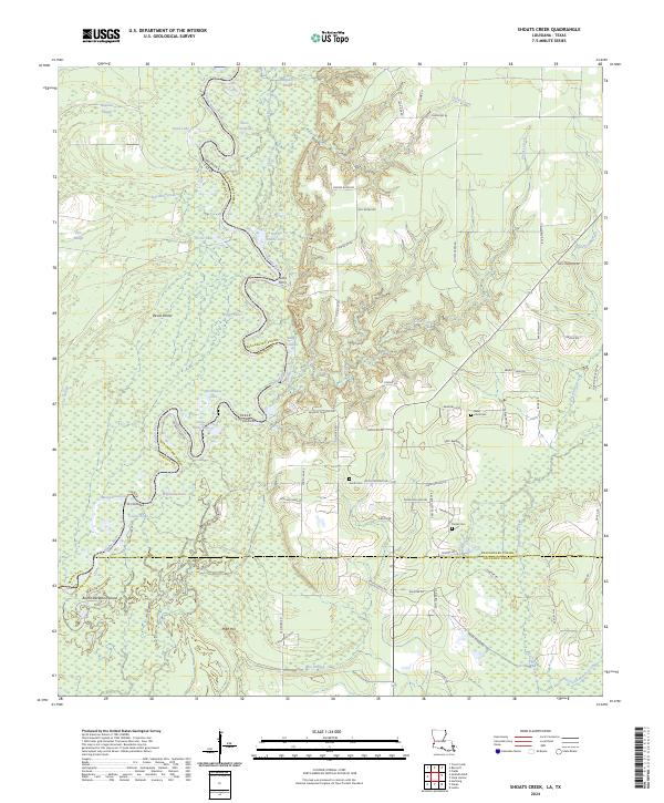 USGS Topographic Map – Shoats Creek