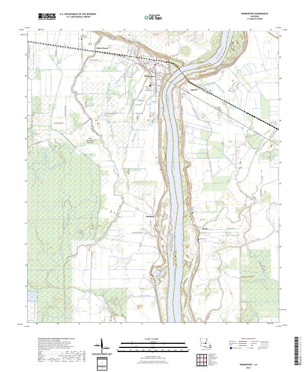USGS Topographic Map – Simmesport