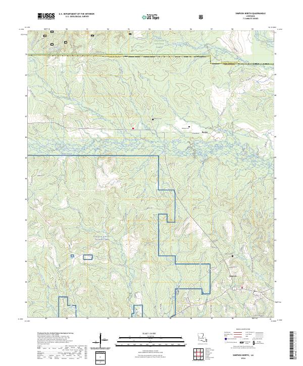 USGS Topographic Map – Simpson North