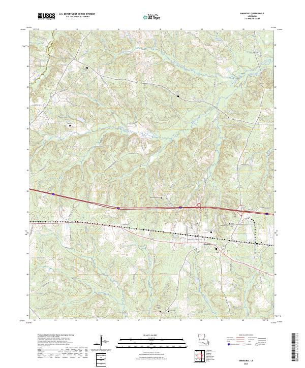 USGS Topographic Map – Simsboro