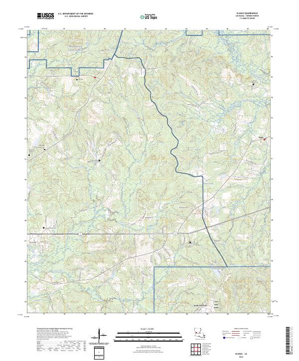 USGS Topographic Map – Slagle