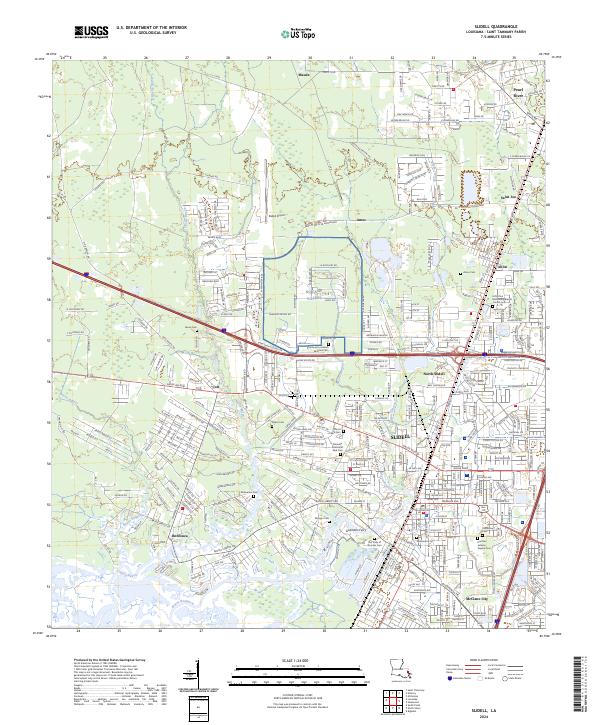 USGS Topographic Map – Slidell