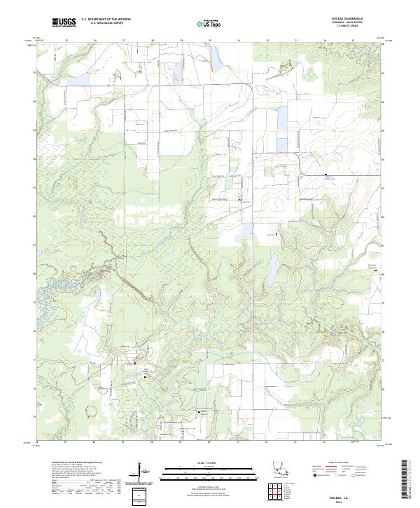USGS Topographic Map – Soileau