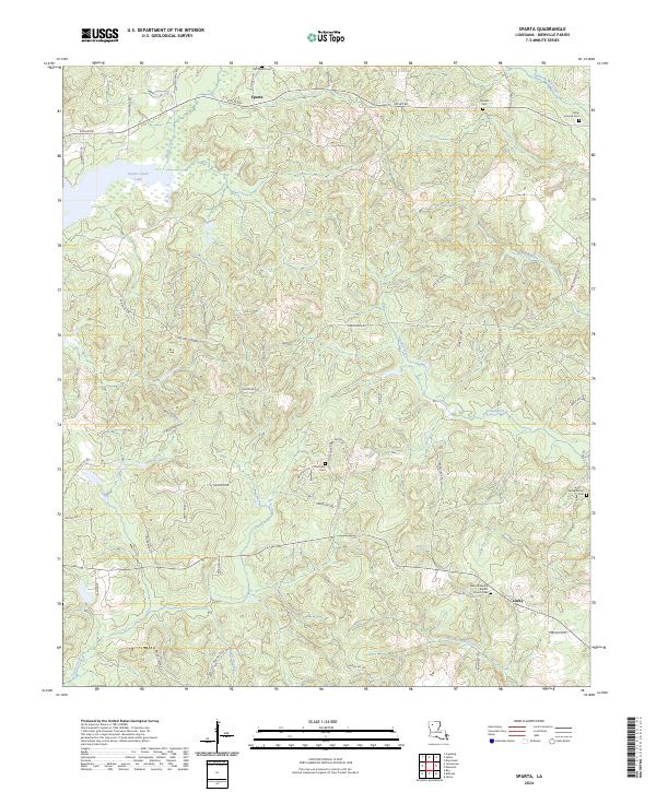 USGS Topographic Map – Sparta
