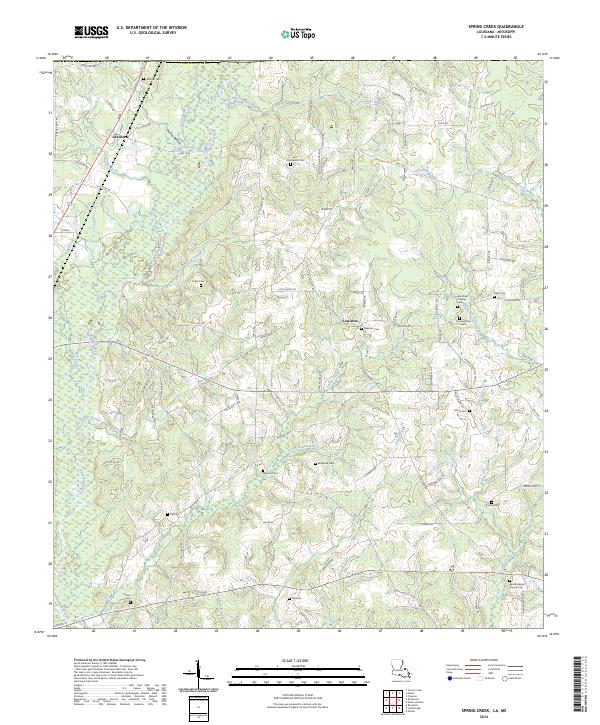 USGS Topographic Map – Spring Creek