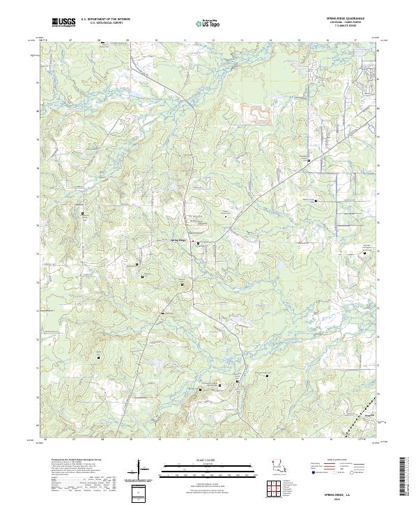 USGS Topographic Map – Spring Ridge