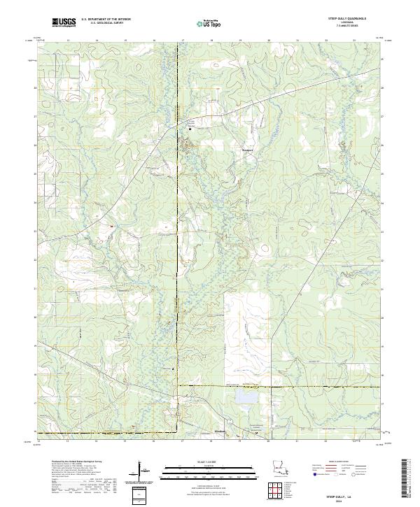 USGS Topographic Map – Steep Gully