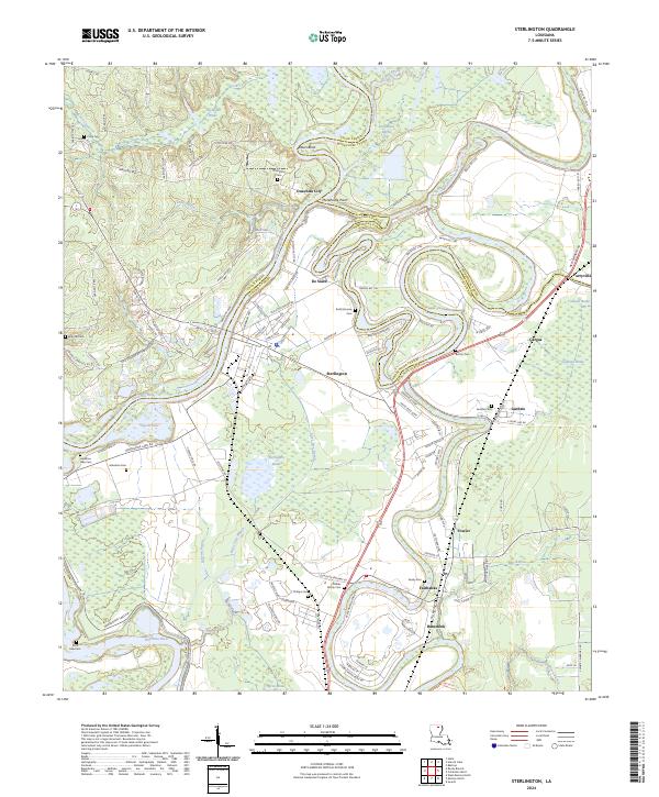 USGS Topographic Map – Sterlington