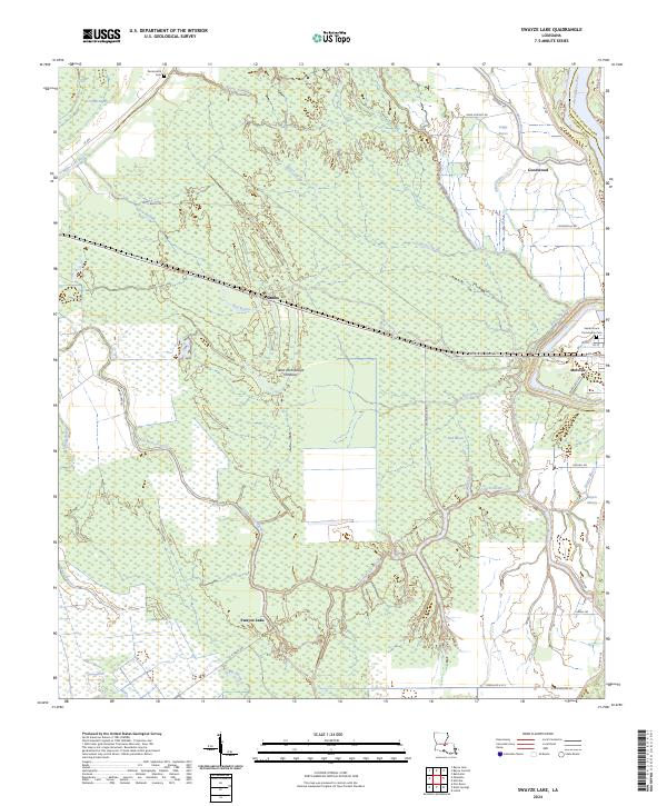 USGS Topographic Map – Swayze Lake