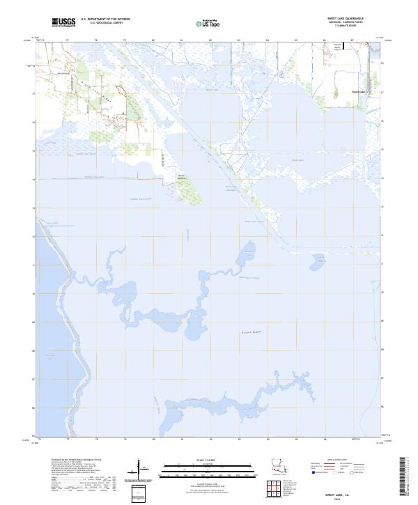 USGS Topographic Map – Sweet Lake