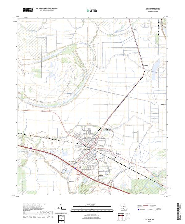 USGS Topographic Map – Tallulah