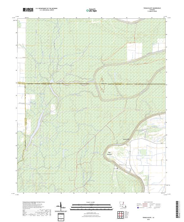 USGS Topographic Map – Tensas Bluff