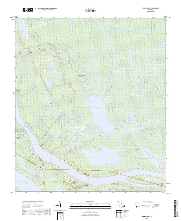 USGS Topographic Map – Tiger Island