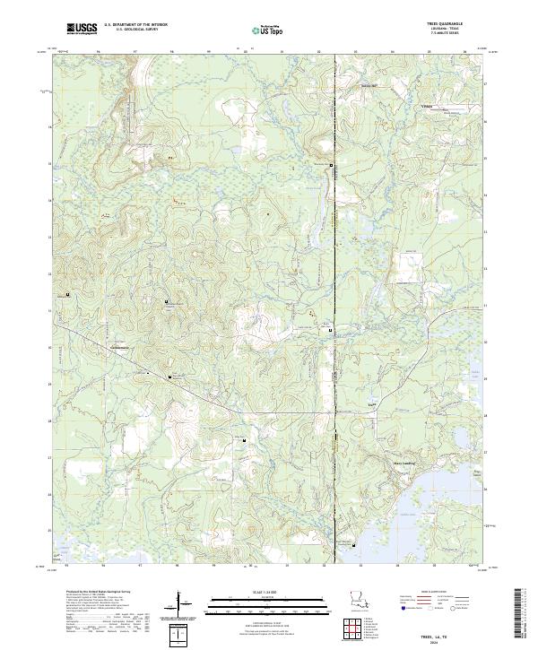 USGS Topographic Map – Trees