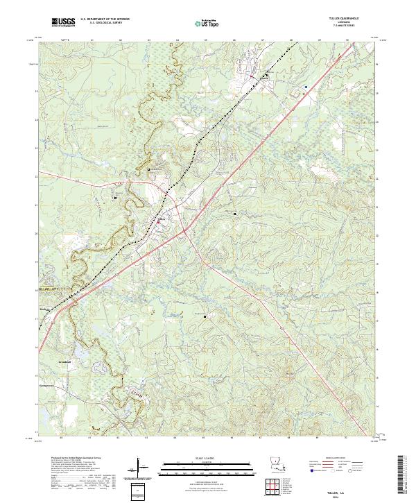USGS Topographic Map – Tullos