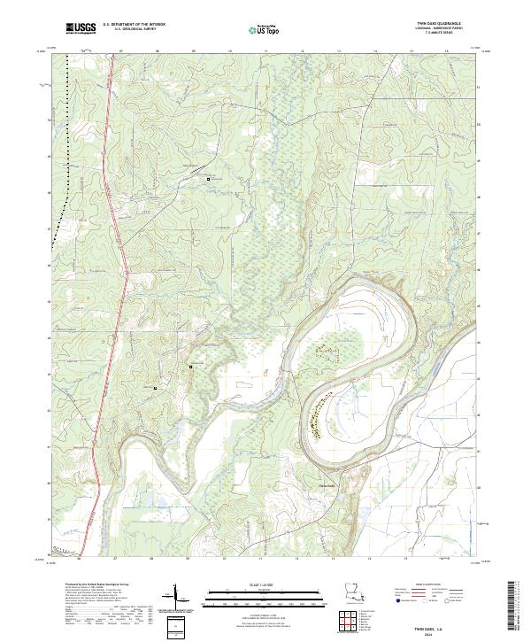 USGS Topographic Map – Twin Oaks