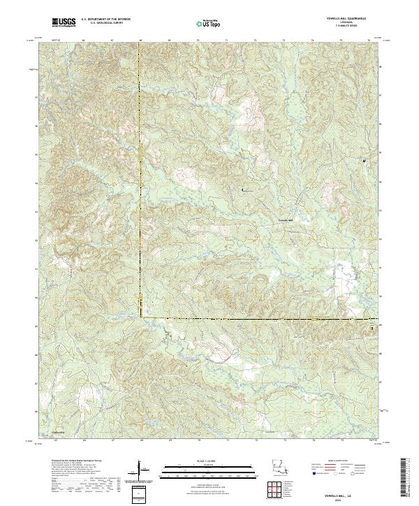 USGS Topographic Map – Vowells Mill