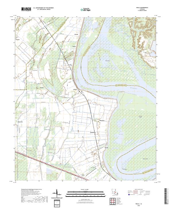 USGS Topographic Map – Walls