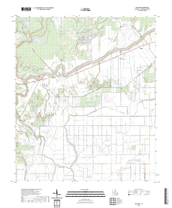 USGS Topographic Map – Walters