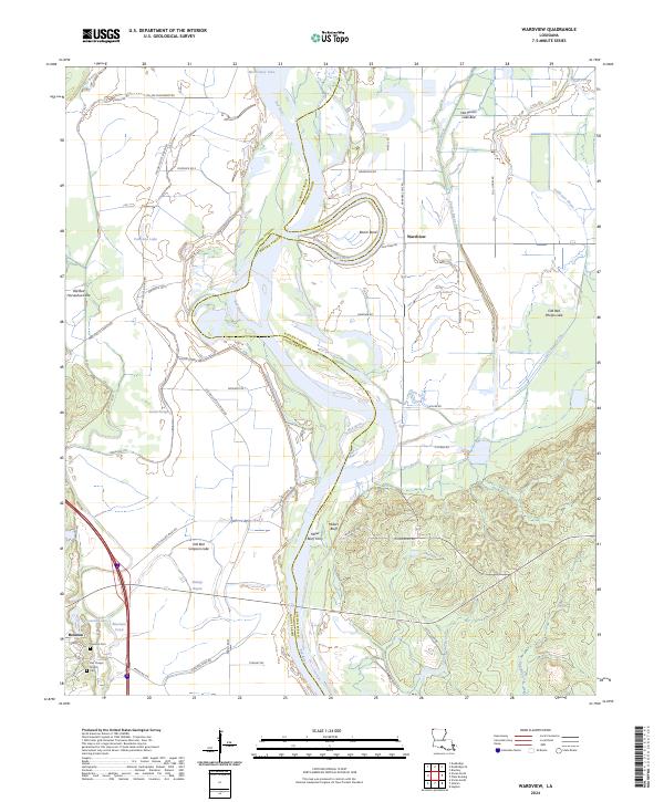 USGS Topographic Map – Wardview