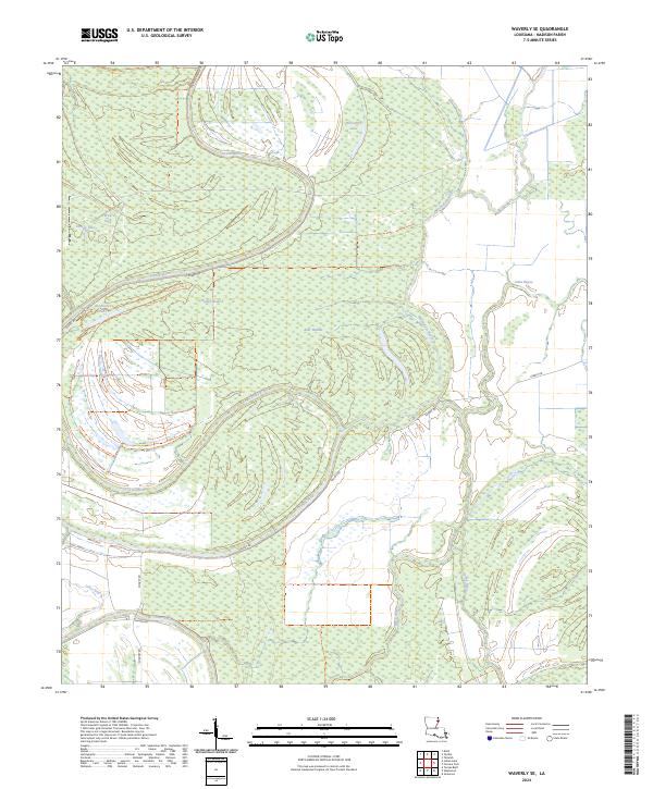 USGS Topographic Map – Waverly SE