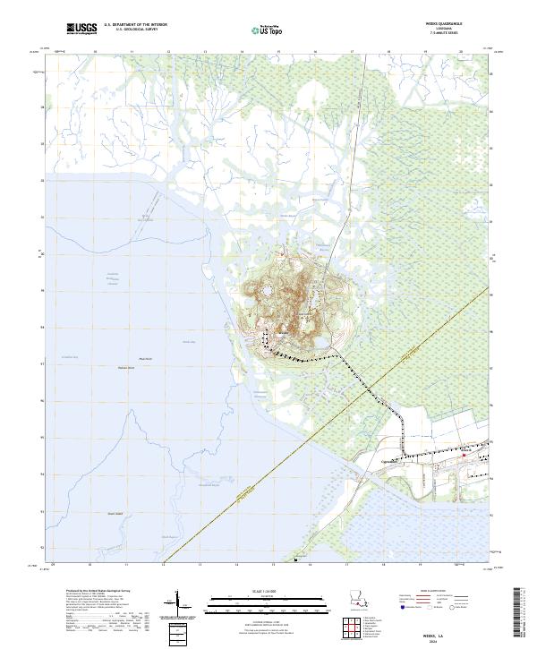 USGS Topographic Map – Weeks