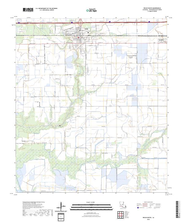 USGS Topographic Map – Welsh South