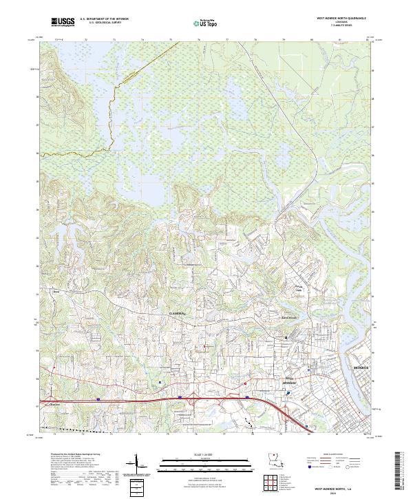 USGS Topographic Map – West Monroe North