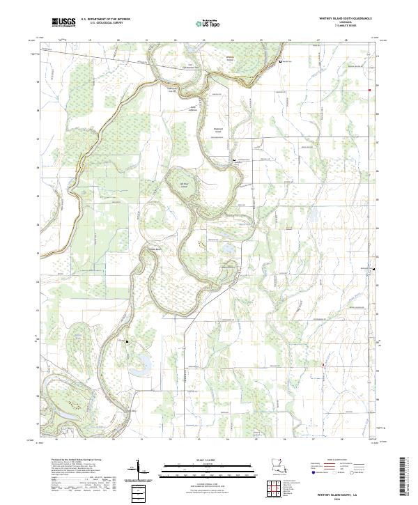 USGS Topographic Map – Whitney Island South